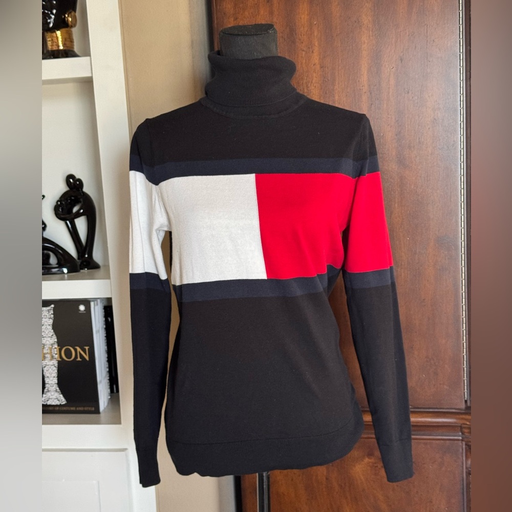 Tommy Hilfiger Colorblock Turtleneck Sweater